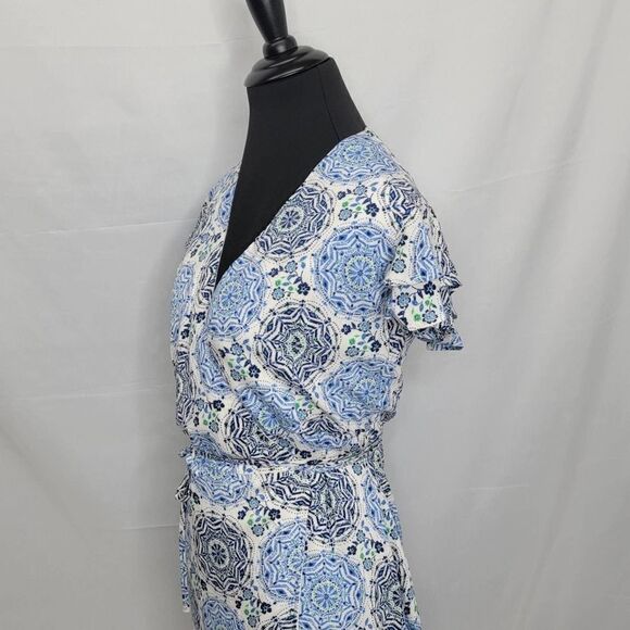 HARPER Heritage Wrap Knee Length Dress - Picture 9 of 15